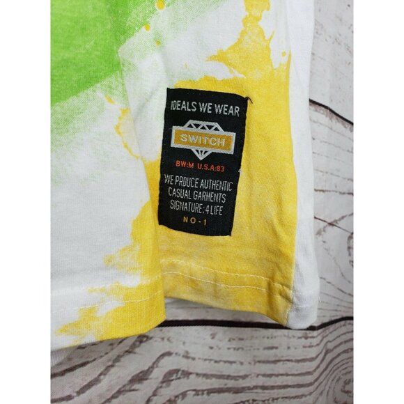 Paid In Full Money Power Respect Hustle Switch Remarkable Yellow Men XL T Shirt - Picture 9 of 12